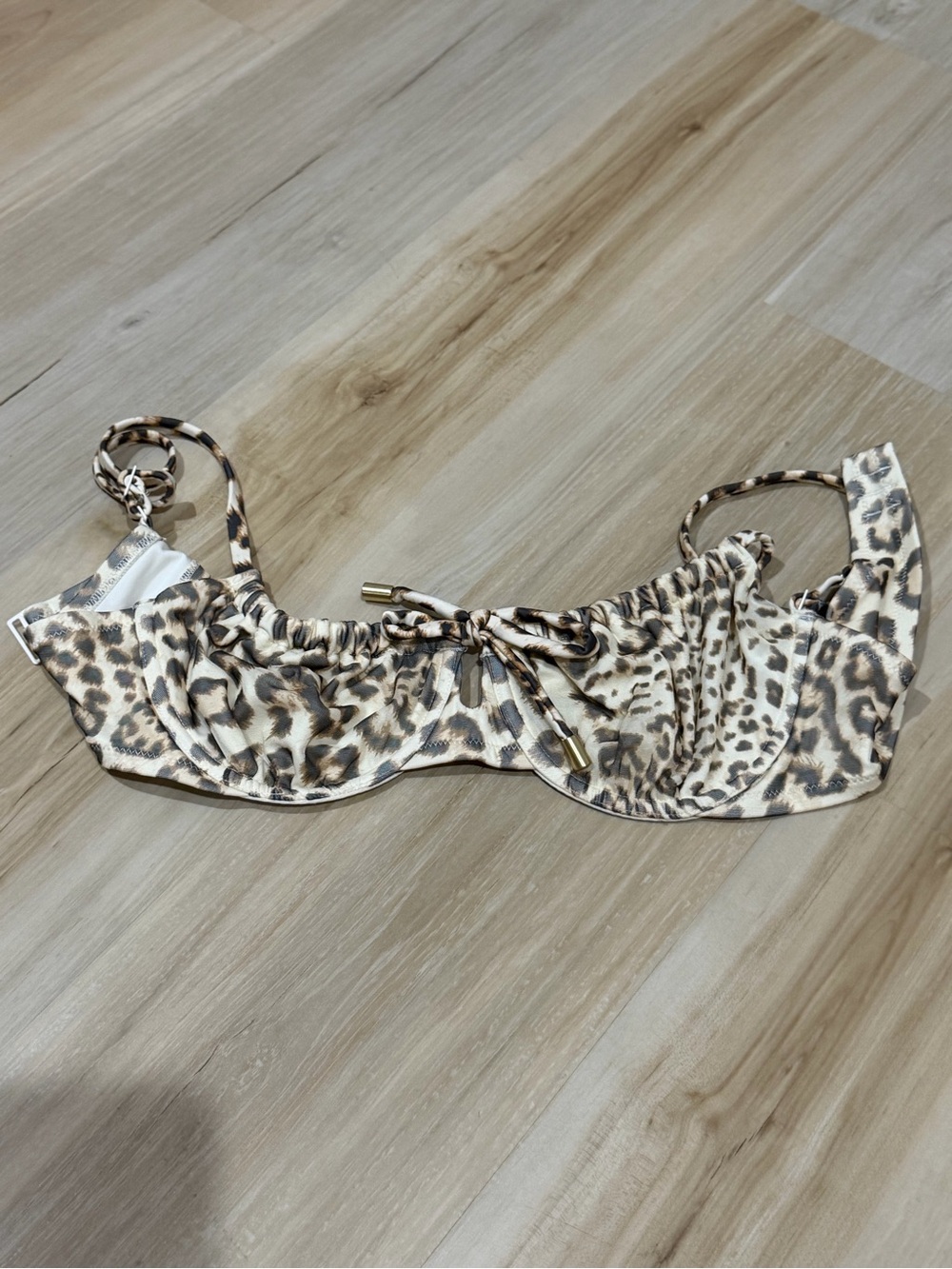 Leopard Print Bikini Top - Animal Print